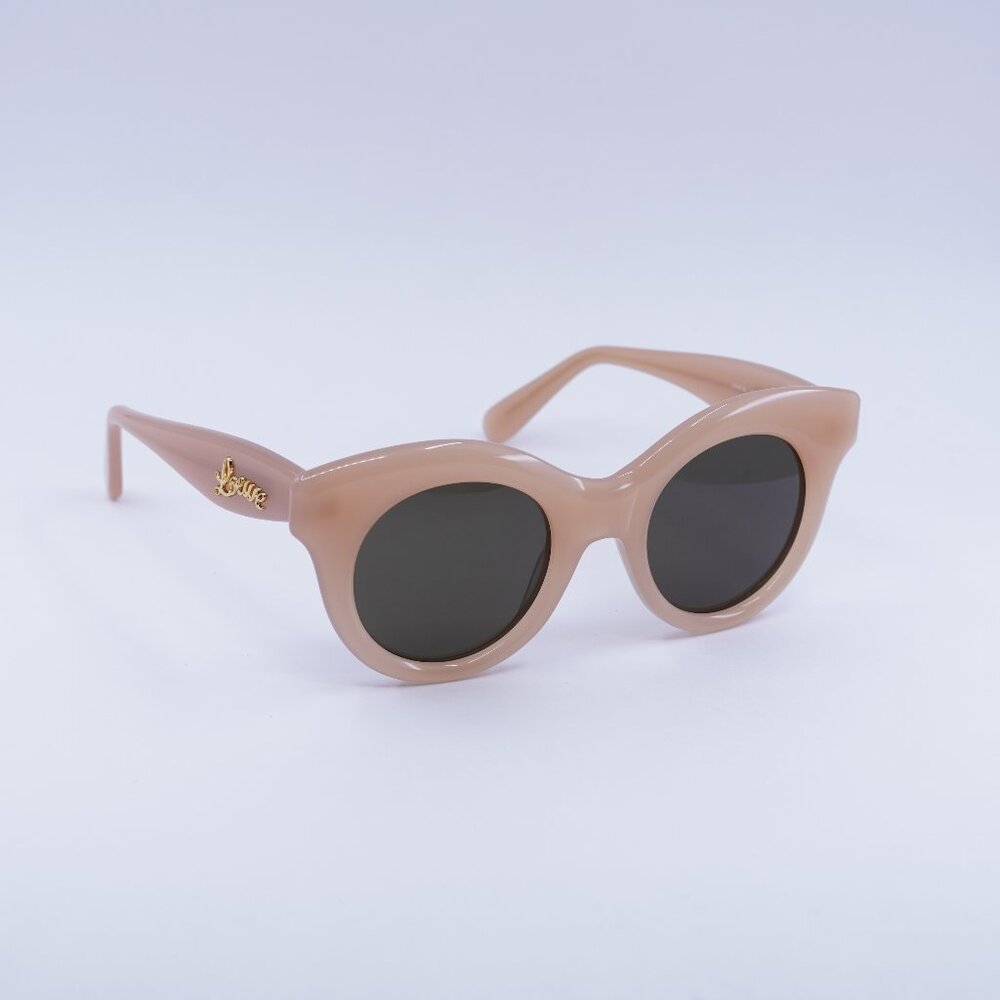Loewe LW40126I 72E Sunglasses Pink Round Frame, Grey Lenses